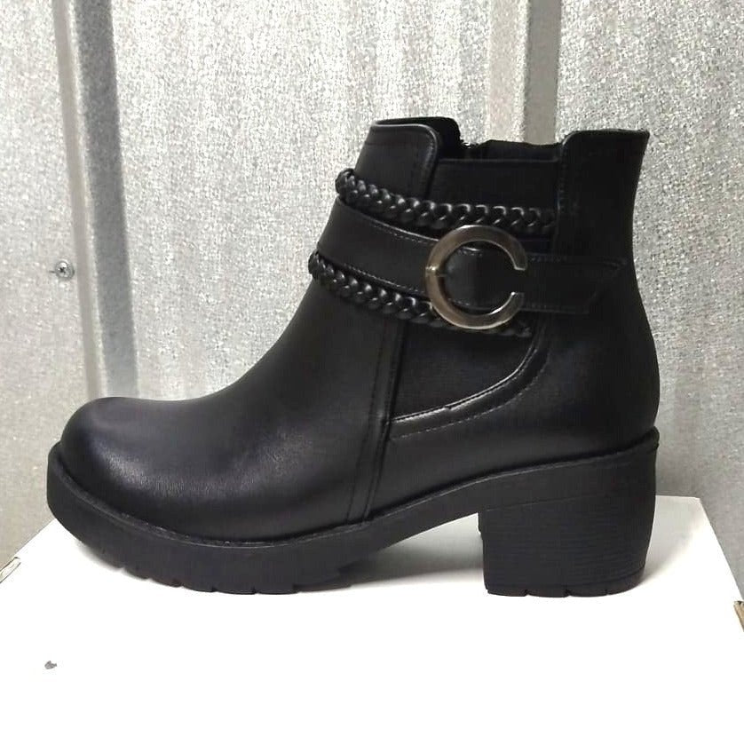 Botin de Mujer Negro (BA42.Ec) - Gabybru Calzados
