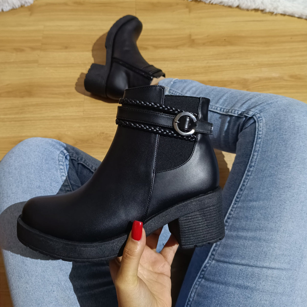 Botin de Mujer Negro (BA42.Ec) - Gabybru Calzados