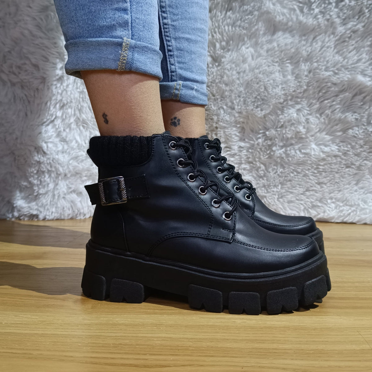 Botin de Mujer Negro (BA54.Ec) - Gabybru Calzados