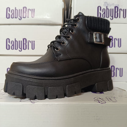 Botin de Mujer Negro (BA54.Ec) - Gabybru Calzados