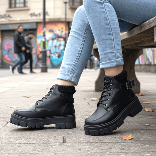 Botin de Mujer Negro (BA54.Ec) - Gabybru Calzados