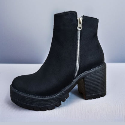 Botin de mujer negro (BA75.N) - Gabybru Calzados