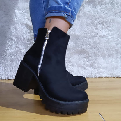 Botin de mujer negro (BA75.N) - Gabybru Calzados