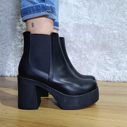 Botin de mujer negro (BA76.N) - Gabybru Calzados