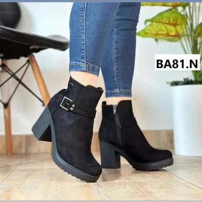 Botin de mujer Negro (BA81.N) - Gabybru Calzados
