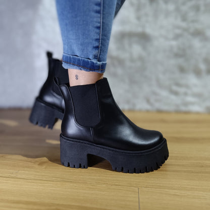 Botin de mujer Negro (BA82.E) - Gabybru Calzados