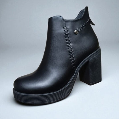 Botin de mujer Negro (BA83.N) - Gabybru Calzados