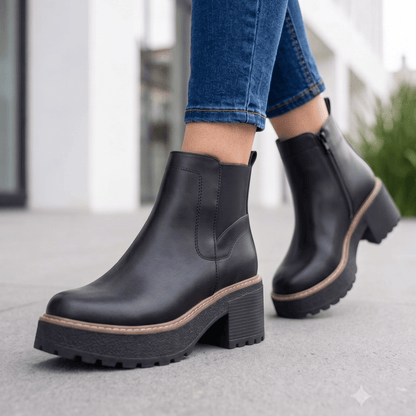 Botin De Mujer Negro Eco (BA131.E) - Gabybru Calzados