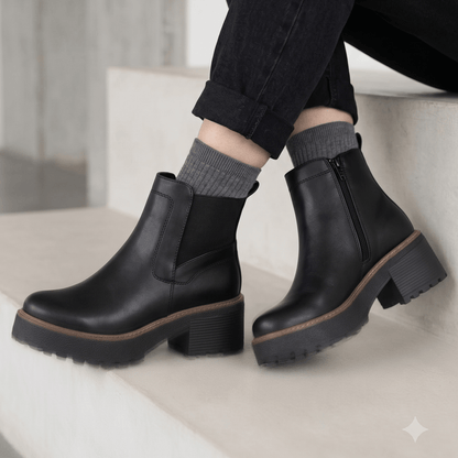 Botin De Mujer Negro Eco (BA131.E) - Gabybru Calzados