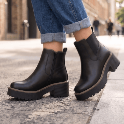 Botin De Mujer Negro Eco (BA131.E) - Gabybru Calzados