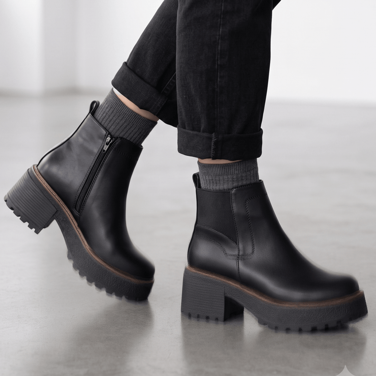 Botin De Mujer Negro Eco (BA131.E) - Gabybru Calzados