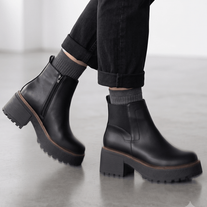 Botin De Mujer Negro Eco (BA131.E) - Gabybru Calzados