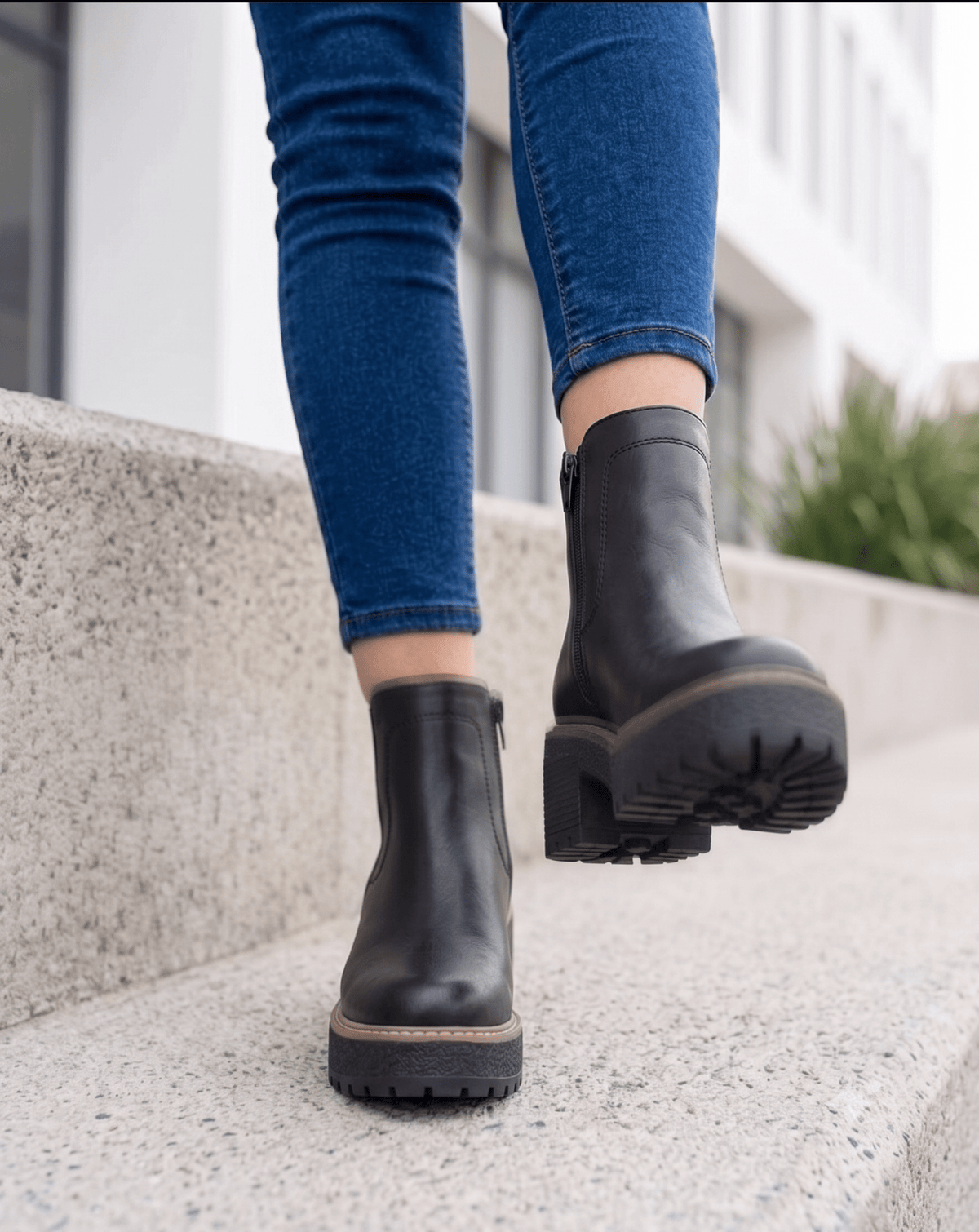 Botin De Mujer Negro Eco (BA131.E) - Gabybru Calzados