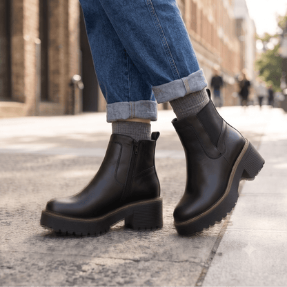 Botin De Mujer Negro Eco (BA131.E) - Gabybru Calzados