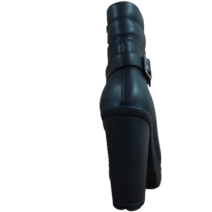 Botin de Mujer Negro Taco Alto (TC2.N) - Gabybru Calzados