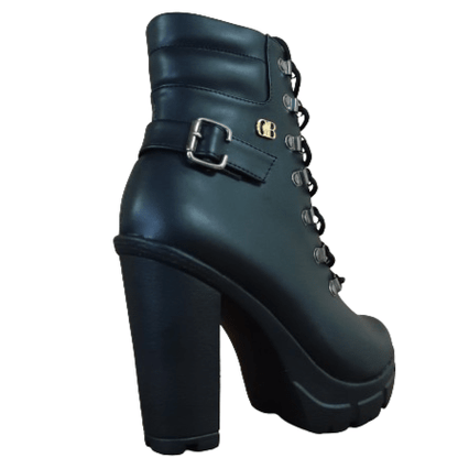 Botin de Mujer Negro Taco Alto (TC2.N) - Gabybru Calzados