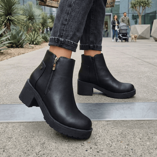 Botin De Mujer Taco 5.5 cm (BA104.N) - Gabybru Calzados