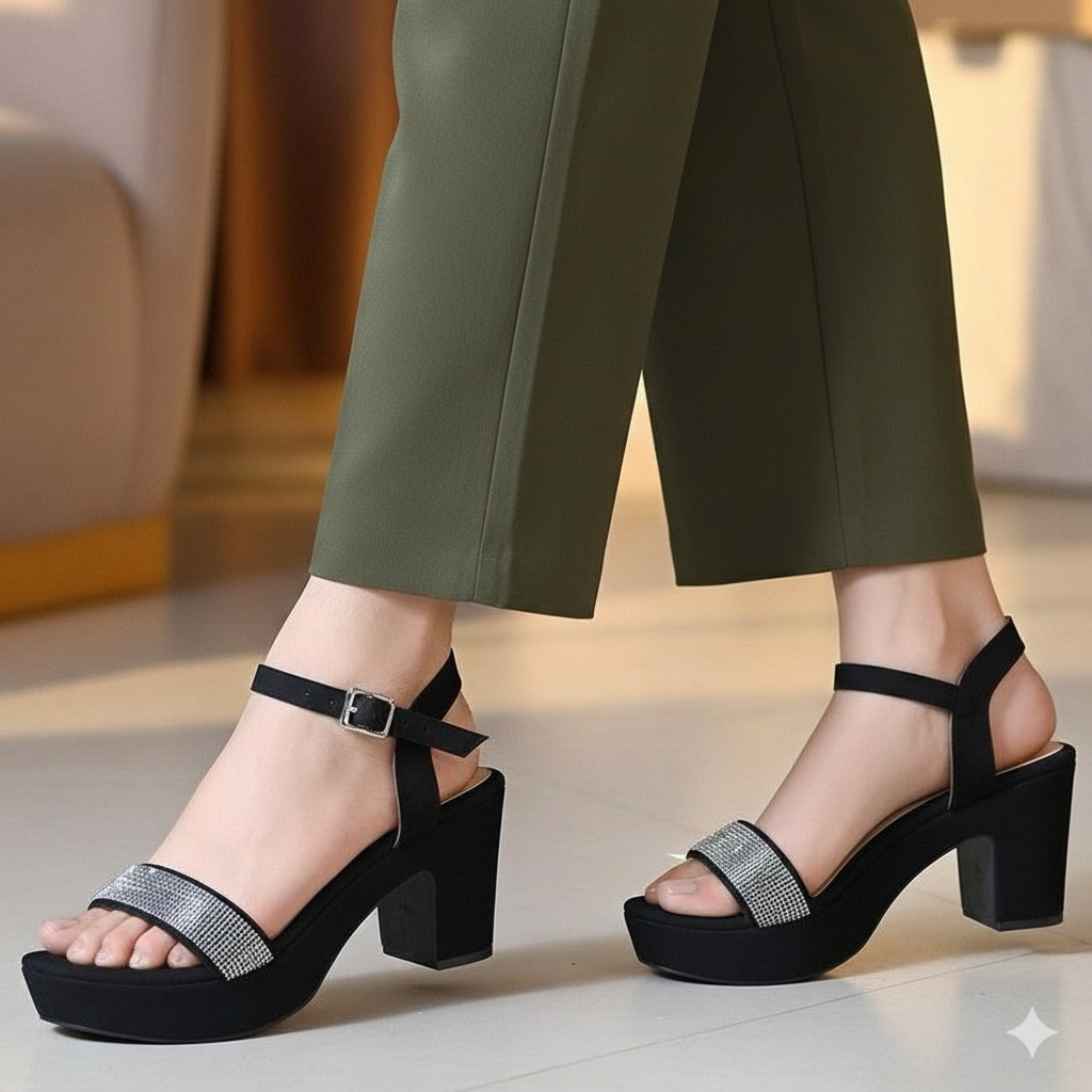 Sandalia Mujer Brillos (SL400.N)