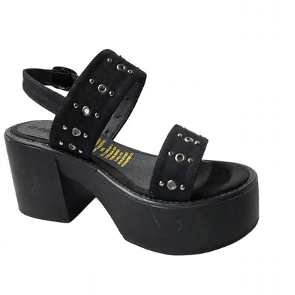 Sandalia de Mujer Negra Alta Plataforma (SL168.N) )