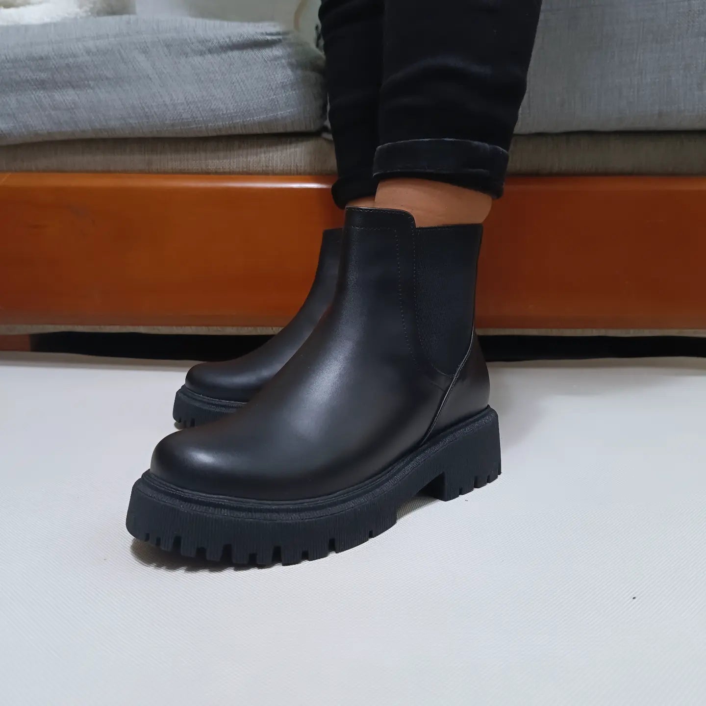 Botines Negros bajos  de Mujer (BA39.N)