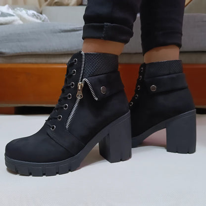 Botin de mujer negro Caña(BA32.N)