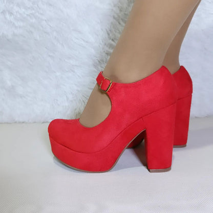 Zapato Abierto Rojo de mujer(SL41.RJ) - Gabybru Calzados