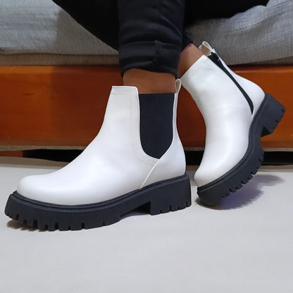 Botines Blancos bajos de Mujer (BA39.BL)