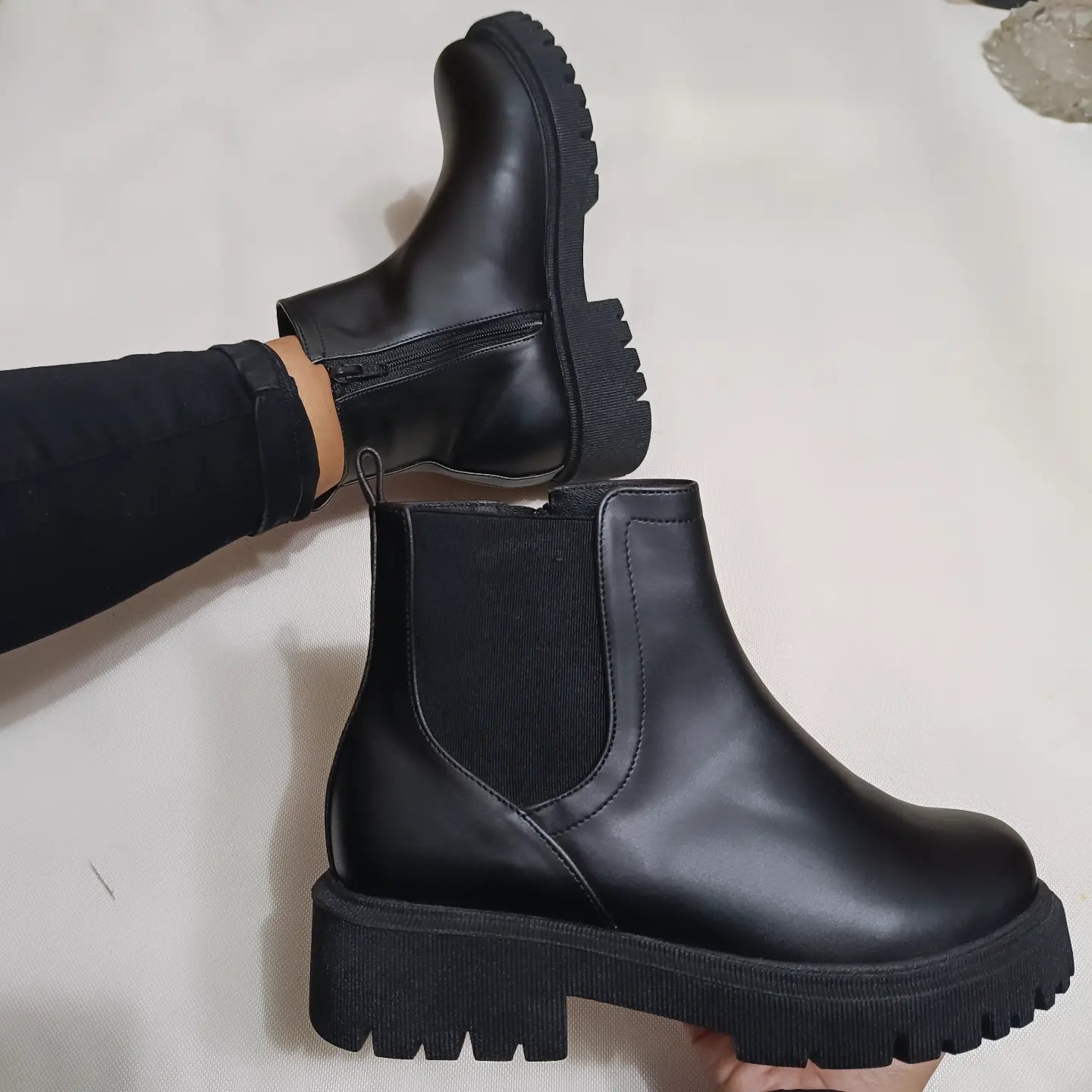 Botines Negros bajos  de Mujer (BA39.N)