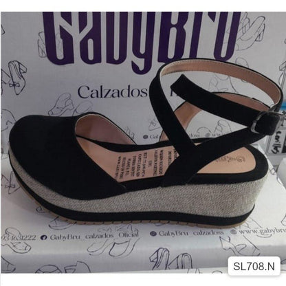Sandalia Mujer (SL708.N) - Gabybru Calzados