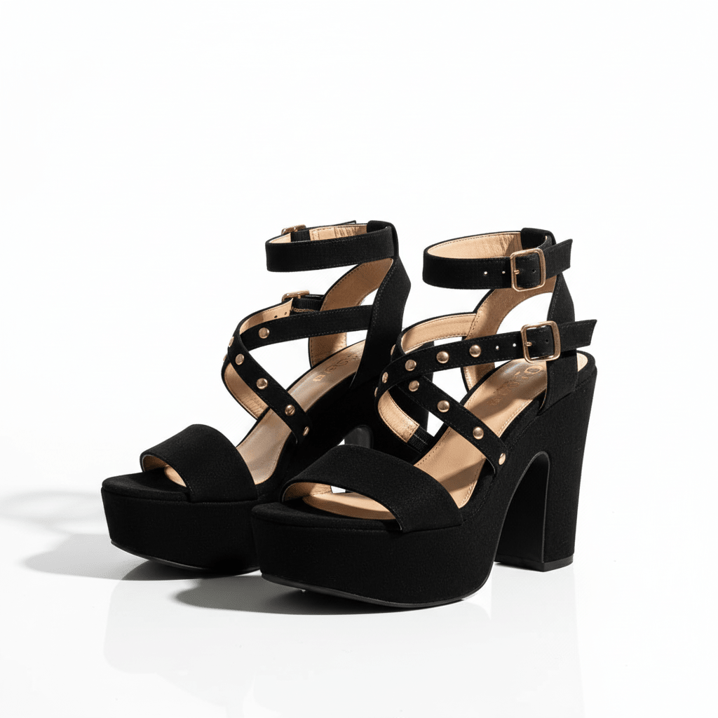 Sandalias Altas Cruzadas (SL93.N) - Gabybru Calzados
