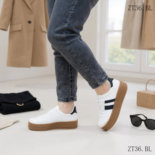 Zapatilla Mujer Blanca (ZT36.BL) - Gabybru Calzados