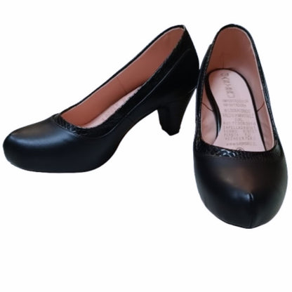 Zapato de muejr negro bajo (E15.N) - Gabybru Calzados