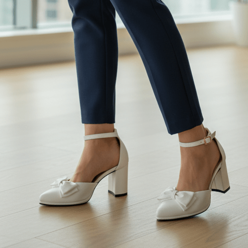 Zapato de Mujer Blanco (T53.BL) - Gabybru Calzados