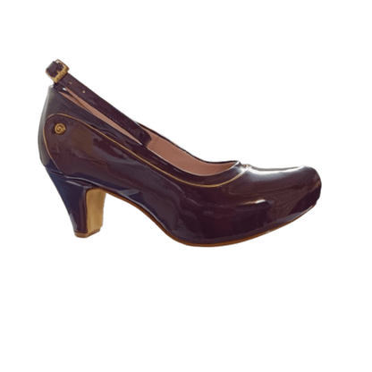 Zapato de mujer Charol vino bajo (H5.V) - Gabybru Calzados