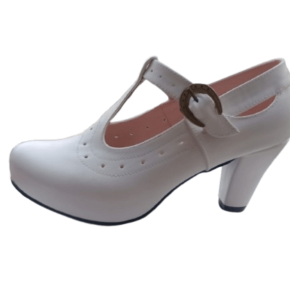 Zapato de Mujer Cueca Blanco (CC26.BL) - Gabybru Calzados