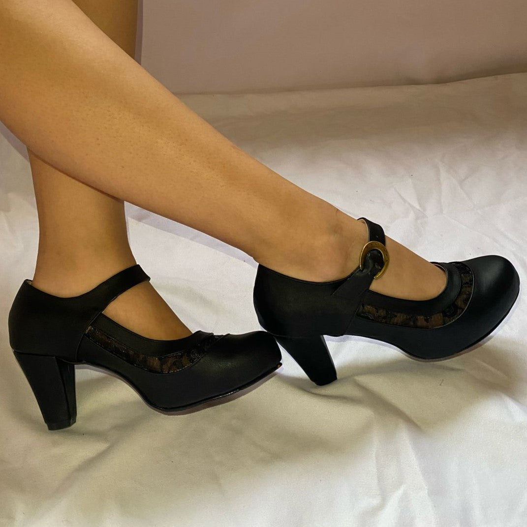 Zapato de Mujer Cueca (CC117.N) - Gabybru Calzados