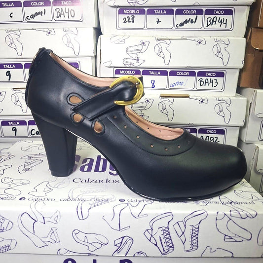 Zapato de Mujer Cueca (CC127.N) - Gabybru Calzados