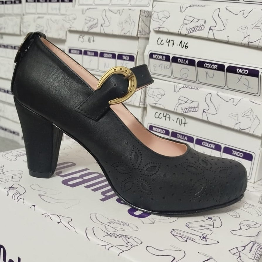 Zapato de Mujer Cueca (CC47.N) - Gabybru Calzados