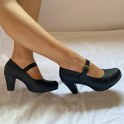 Zapato de Mujer Cueca (CC47.N) - Gabybru Calzados