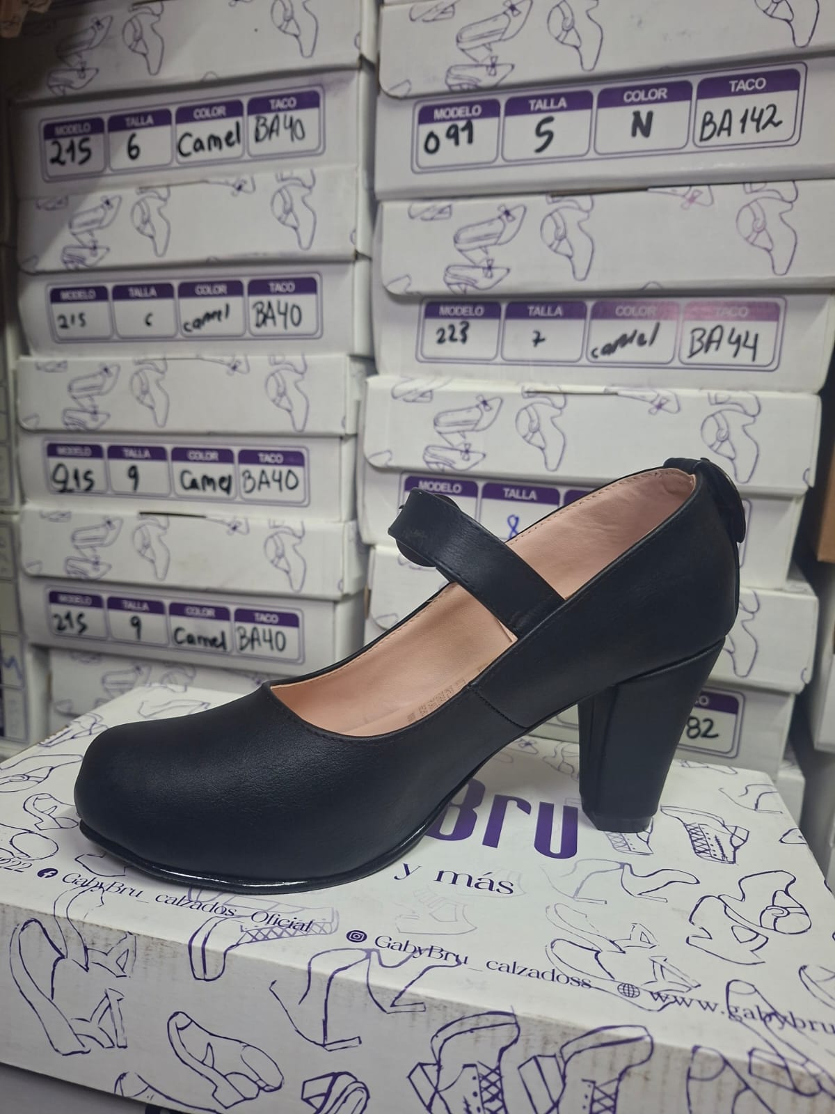Zapato de Mujer Cueca (CC77.N) - Gabybru Calzados