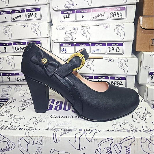Zapato de Mujer Cueca (CC77.N) - Gabybru Calzados