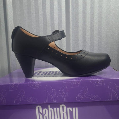 Zapato de Mujer Cueca CUERO (CC126.CU)) - Gabybru Calzados