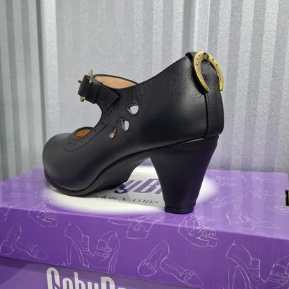 Zapato de Mujer Cueca CUERO (CC126.CU)) - Gabybru Calzados