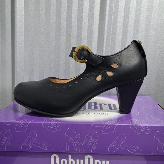 Zapato de Mujer Cueca CUERO (CC126.CU)) - Gabybru Calzados