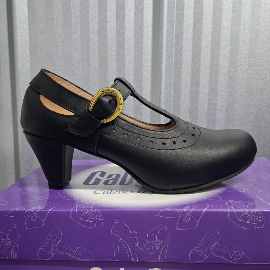 Zapato de Mujer Cueca Cuero (CC26.Cu) - Gabybru Calzados