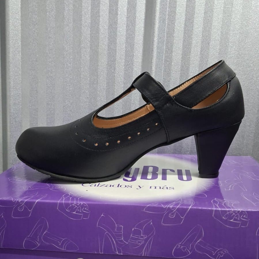 Zapato de Mujer Cueca Cuero (CC26.Cu) - Gabybru Calzados