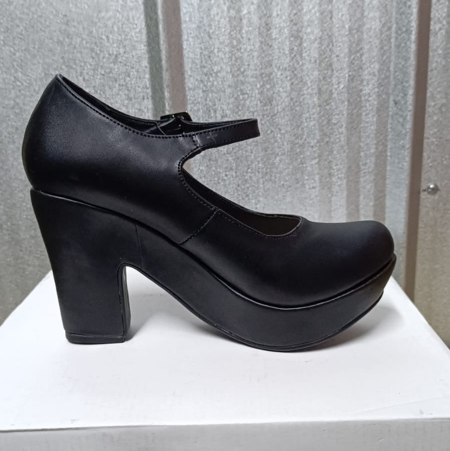 Zapato de mujer taco alto negro (SL41.EC) - Gabybru Calzados
