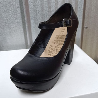 Zapato de mujer taco alto negro (SL41.EC) - Gabybru Calzados