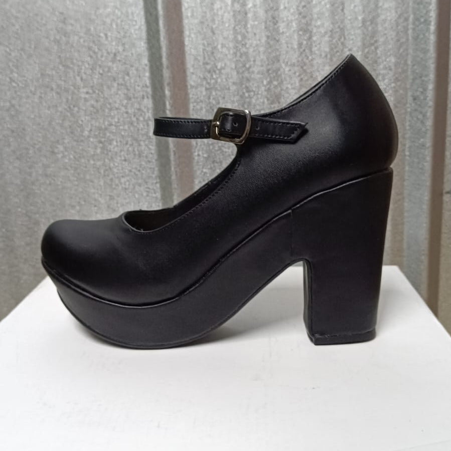 Zapato de mujer taco alto negro (SL41.EC) - Gabybru Calzados