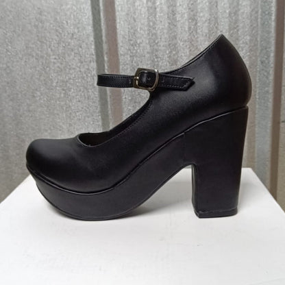 Zapato de mujer taco alto negro (SL41.EC) - Gabybru Calzados